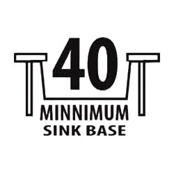 40 Minnimum Sink Base